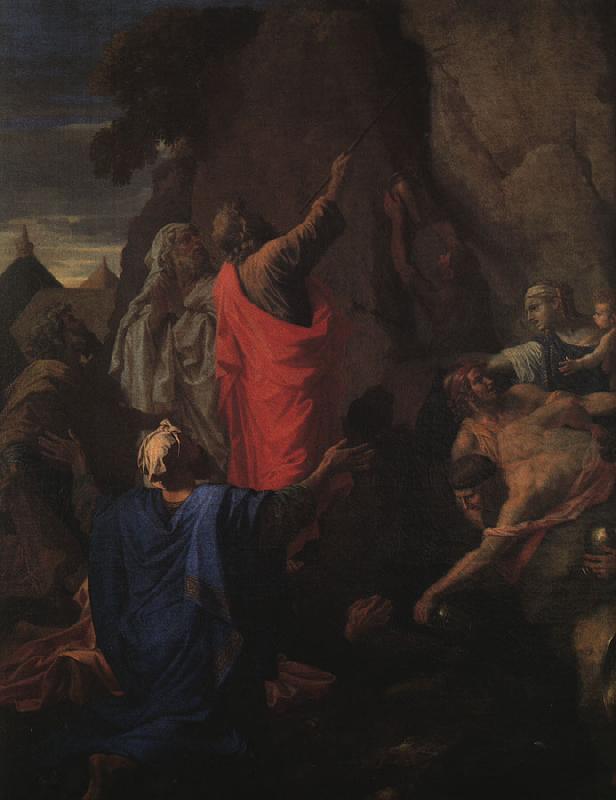 Nicolas Poussin Moses Bringing Forth Water from the Rock oil painting picture